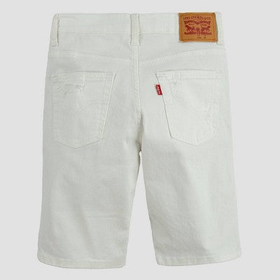 Levi's Boys' Unbasic Destructed 511 Jean Shorts - White 6