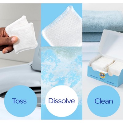 20 PACK Tide Unscented Evo Free & Gentle HE Deep Cleaning Concentrated Laundry Detergent Tiles 40 Loads