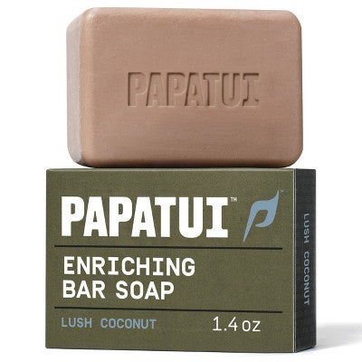 Papatui Men's Sulfate-Free Exfoliating and Hydrating Avocado Oil and Ceramides Bar Soap - 1.4oz: Normal Skin, Basic Cleansing, Coconut Scent