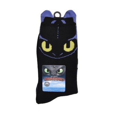 Boys' DreamWorks How to Train a Dragon Crew Socks - Black M/L