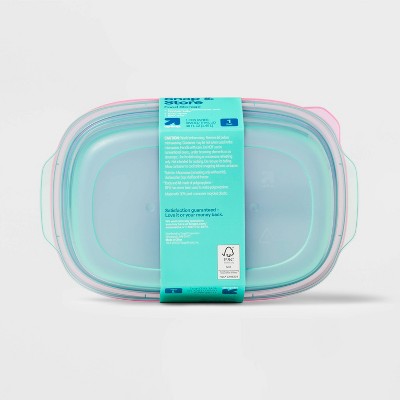 Rectangle Food Storage Container with Tray - 49oz - up&up