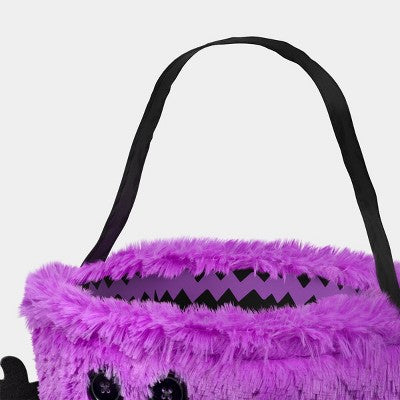 Purple Monster Spider Web Decorative Fabric Basket- Hyde and EEK! Boutique: Halloween