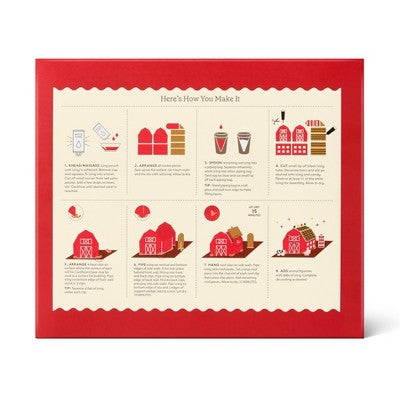 Christmas Barn Gingerbread Cookie Kit - 29.9oz - Favorite Day