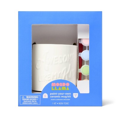 Father's Day Craft Ceramic Mug Painting Activity Kit - Mondo Llama