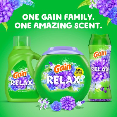 Gain Dewdrop Dream Beads Scent Boosters - 24.0oz: Odor Control, Bleach-Free, High Efficiency, Spill-Resistant Lid