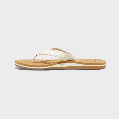Women's Nona Sandals White 6: Slip-On Open Toe, Medium Width