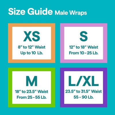 Male Wrap Dog Diapers - 24ct - L/XL - up&up