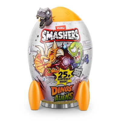 Smashers Dino vs Aliens Animal Figure: 20-Piece Plastic Playset for Kids