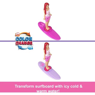 Barbie Mini BarbieLand Vehicle Set with 1.5" Doll & Beach Convertible with Color Change