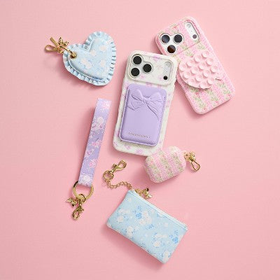LoveShackFancy x Target - Case-Mate Everblooming Rosettes AirPods Pro 3 Protective Case Whisper Blue