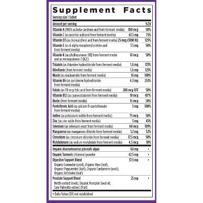 New Chapter Men's Multivitamin 55+,Extra B6 & B12,D3,Astaxanthin,Vitamin C & Zinc,Immune & Heart Health,One Daily Tablets - 30ct
