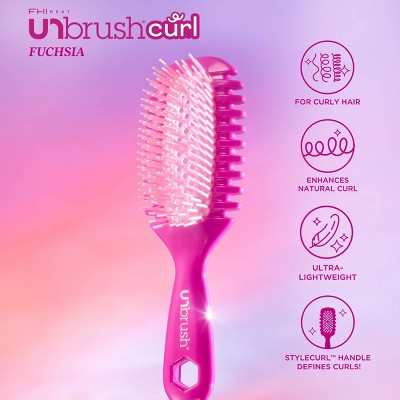 UNbrush Curl Hair Brush - Pink