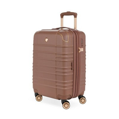 SWISSGEAR Cascade II Hardside Carry On Spinner Suitcase - Maple: 8-Wheel Solid Design