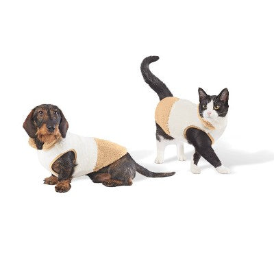 Faux Shearling Neutral Dog Vest - Boots & Barkley S