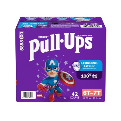 Pull-Ups Learning Designs Boys' Disposable Training Pants - Size 6T-7T - 42ct