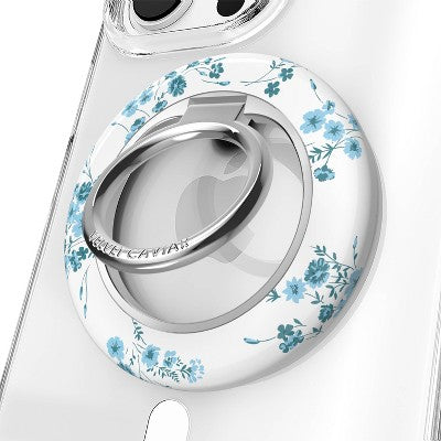 VELVET CAVIAR MagSafe Grip Ring - French Blue Floral