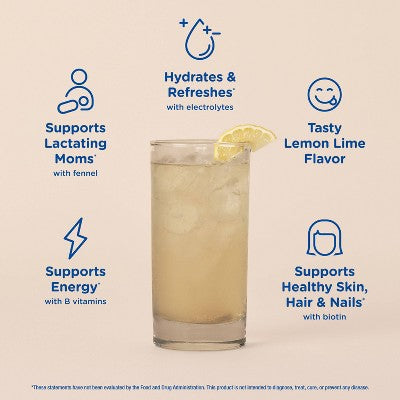 Mommy's Bliss Lactation Hydration Drink Tablets - Lemon Lime - 10ct