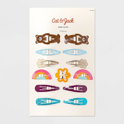 Toddler Girls' 13pc Snap Hair Clips - Cat & Jack