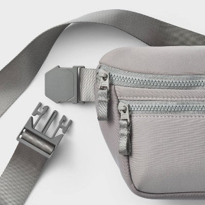 Premium Belt Bag Gray - All In Motion: Water-Resistant Knit Fanny Pack