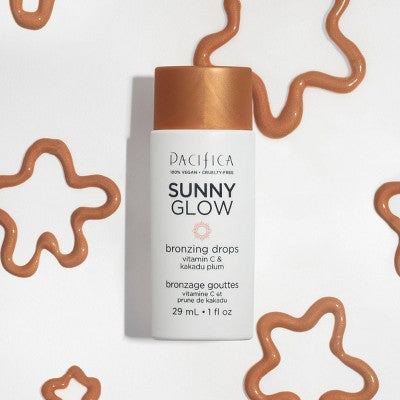 Pacifica Sunny Glow Bronzing Drops - 1 fl oz: Illuminating Vegan Face Bronzer, Paraben & Phthalate-Free Formula