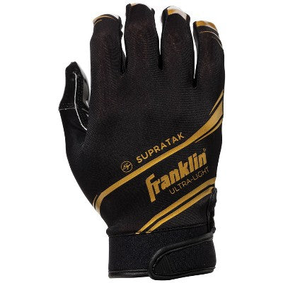 Franklin Sports Supratak Adult Receiver Gloves Black - M