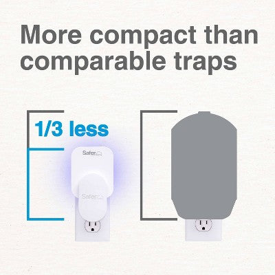 Safer Home Indoor Fly Trap Starter Kit (1 Plug-In Base + 2 Refills)