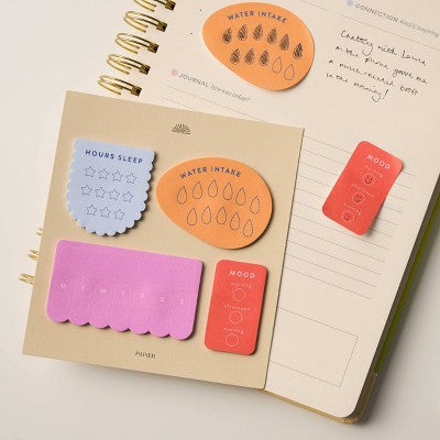 PAPIER 4pk Sticky Note 2"x.01" Wellness