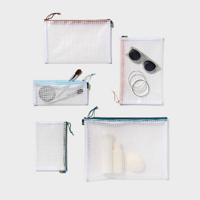 5pc Clear Toiletry Set - Open Story?