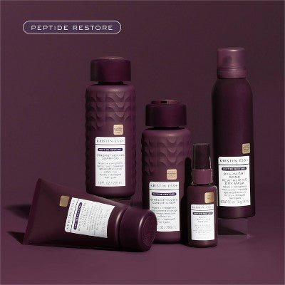 Kristin Ess + Hair Serum for Frizz & Damaged Hair - Peptide Bond Repair with Heat Protectant - 1.7 fl oz