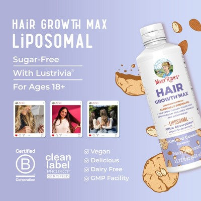 MaryRuth's Hair Growth Max Liposomal, Almond Cookie