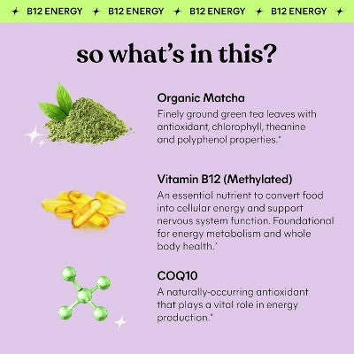 Lemme Matcha Energy B12 Vegan Gummies - 60ct