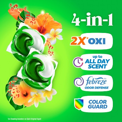 Gain Island Fresh Flings Laundry Detergents - 60ct