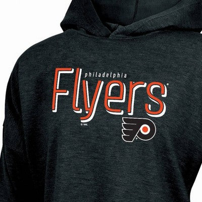 NHL Philadelphia Flyers Women's Dark Fleece Hooded Sweatshirt - L