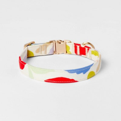 Modern Floral Dog Fashion Adjustable Collar - S - Boots & Barkley