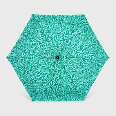 ShedRain Auto Open Auto Close Compact Umbrella - Escape: Telescoping Shaft, Abstract Pattern, 54" Span