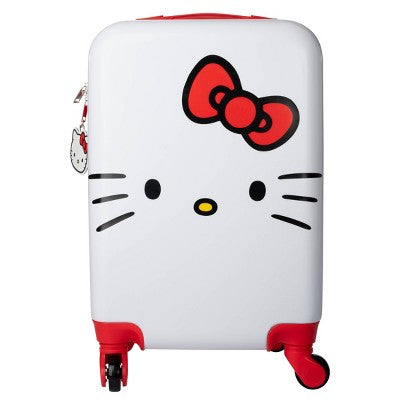 Hello Kitty Hardside Carry On Spinner Suitcase - Red/White