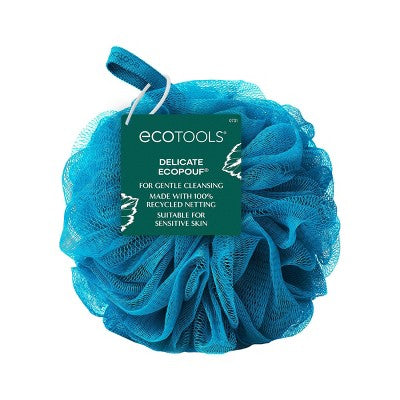EcoTools Delicate EcoPouf - Green - 1ct: Whole Body Bath Sponge, Nylon Material