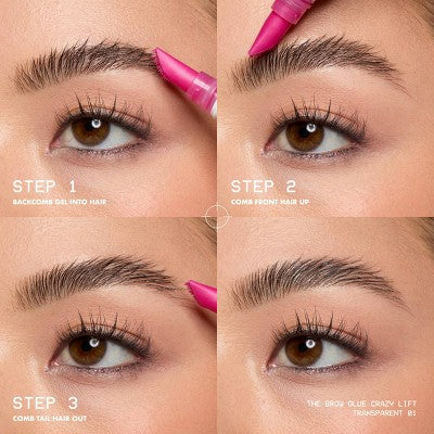 NYX Professional Makeup The Brow Glue Crazy Lift Eyebrow Gel - 0.23 fl oz