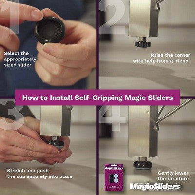 Magic Sliders 4ct 0.875in - 1in Grip Tip
