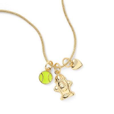 Small 3pc Dog Theme Charm Set - Gold - The Cuddle Collab