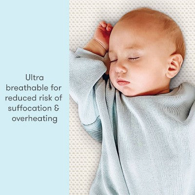 Newton Essential Crib Mattress - White: Firm, Breathable, Hypoallergenic, Dual-Stage, Polyethylene Fill, 4" Thickness (LOCAL PICKUP ONLY)