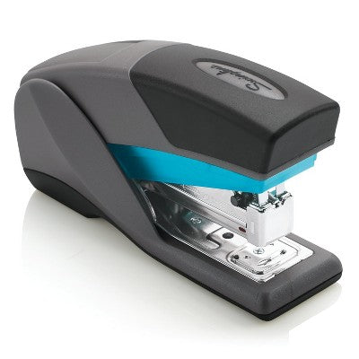 Swingline Optima 25 Compact Stapler Blue/Gray: Non-Powered Desk Tool, Metal & Plastic, 1 Year Warranty, Office Stapler
