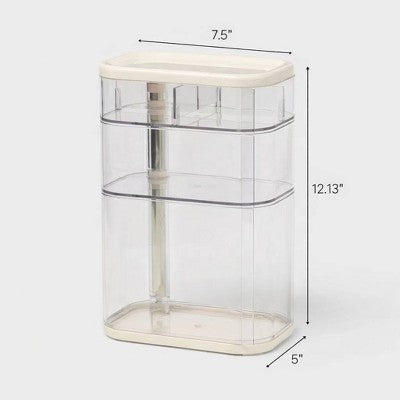 Rotating Cosmetic Vanity Makeup Organizer Cream - Brightroom