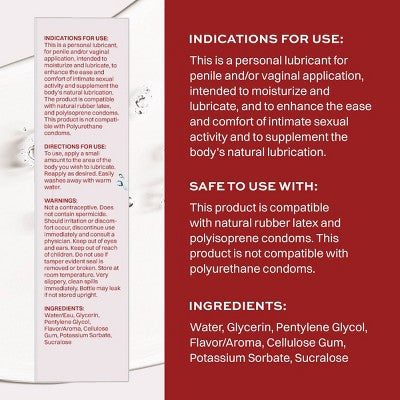 Wet Flavored Lubricant - Strawberry - 6.1oz
