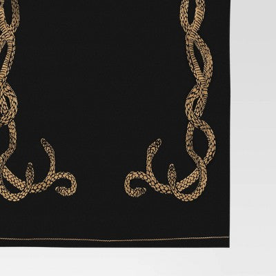 72"x14" Halloween Snakes Table Runner Black - Threshold