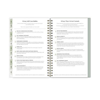 The Everygirl X Day Designer 2024-25 Weekly/Monthly Planner with Notes 8"x5" Wirebound Soft Sage