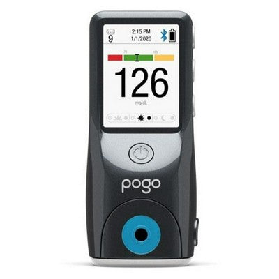POGO Automatic Blood Glucose Monitoring System for Diabetes Care, All in One Cartridge Design, No Test Strips, Easy Testing