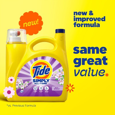 Tide Simply Berry Blossom Liquid Laundry Detergent - 182 fl oz