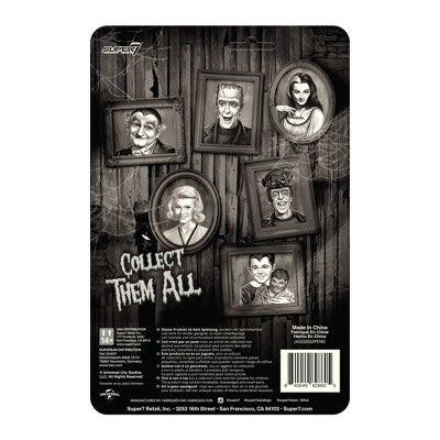 Super 7 ReAction The Munsters Hot Rod Herman Grayscale Action Figure