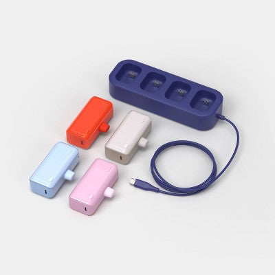4200mAh Multihub Base with 4 Power Banks - heyday